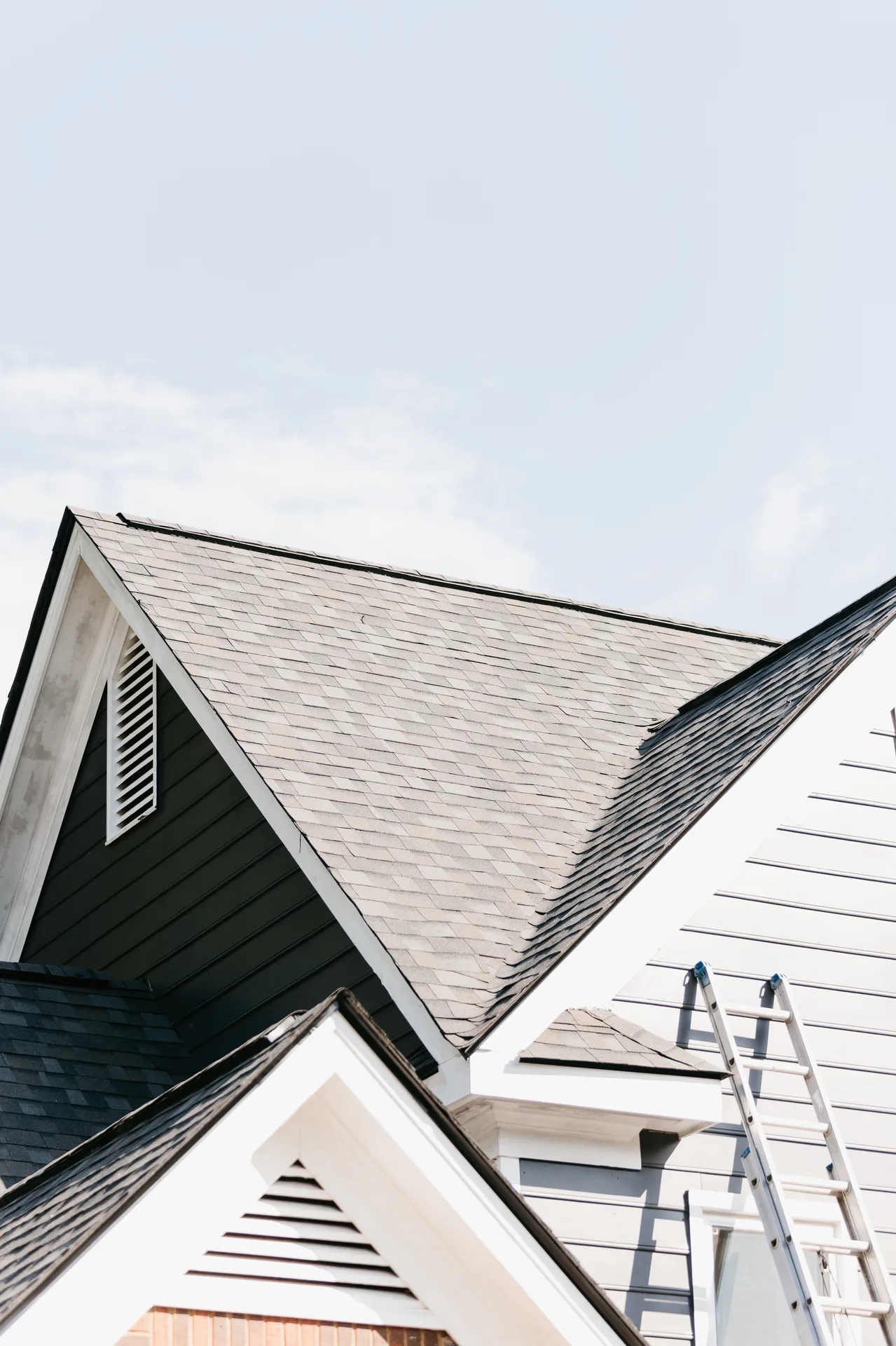 Seamless aluminum gutter installation on a Sandy Springs, GA residential home