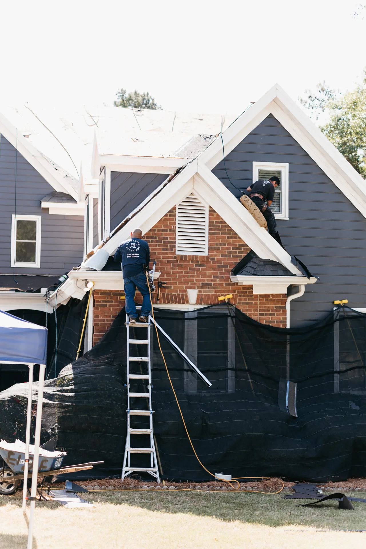 James Hardie fiber cement HardiePlank siding on an Atlanta, GA home exterior