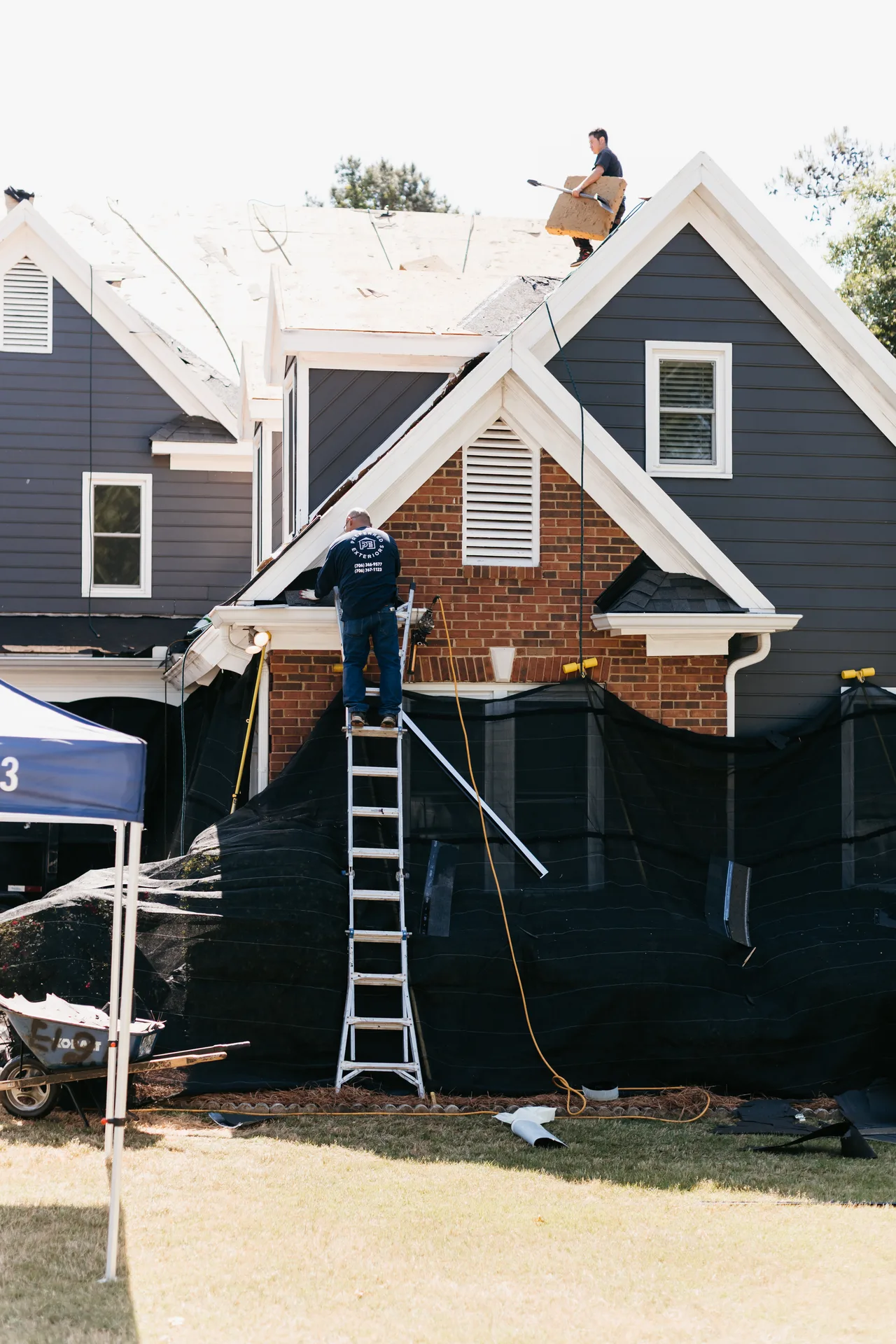 Whole-home siding replacement project completed by Preferred Roofing & Exteriors in Atlanta