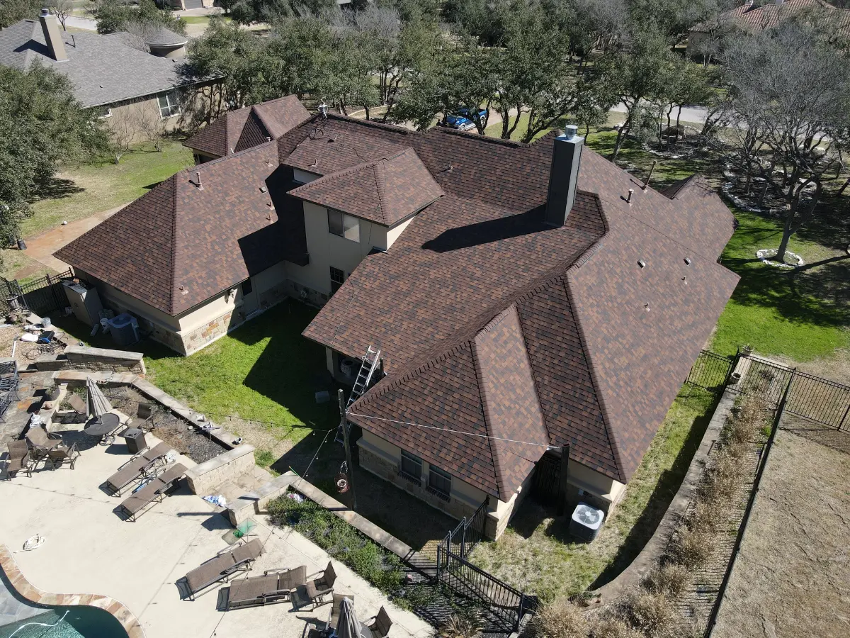 New construction roof installation on a Smyrna, GA townhome project