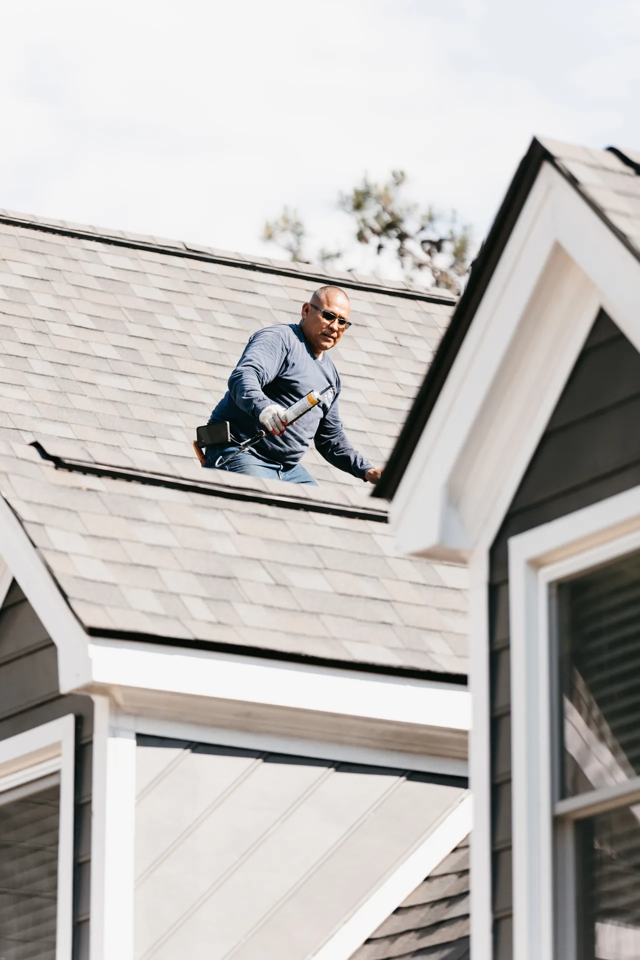 Annual roof maintenance inspection on a Smyrna, GA residential property